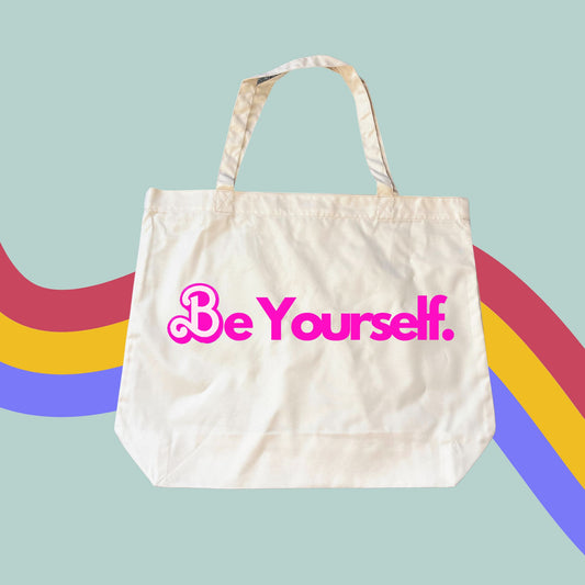 Be Yourself Tote- Barbie Shopping Bag