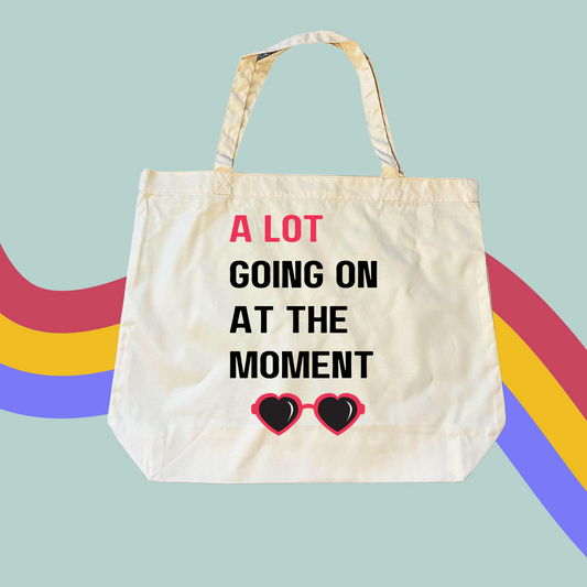 A Lot Going On At The Moment Tote Bag- Taylor Swift Red Shopping Bag