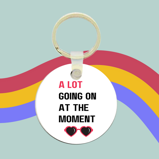 A Lot Going On At The Moment Keyring- Taylor Swift Red Charm