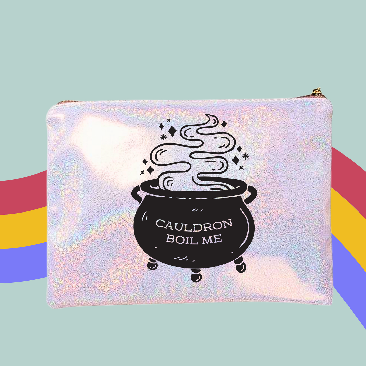 Cauldron Boil Me Makeup Bag- A Court Of Thorns and Roses, Sarah J Maas Zip Case