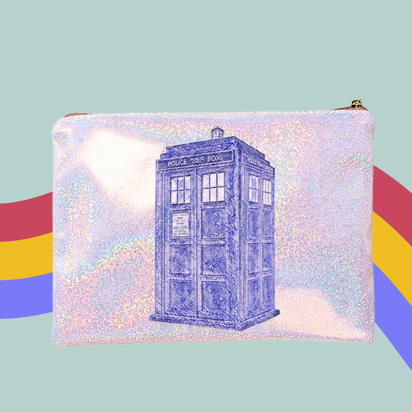 Tardis Makeup Bag- Doctor Who Zip Case