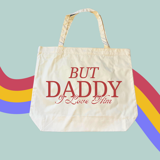 But Daddy I Love Him Tote Bag- Taylor Swift The Tortured Poets Department Shopping Bag