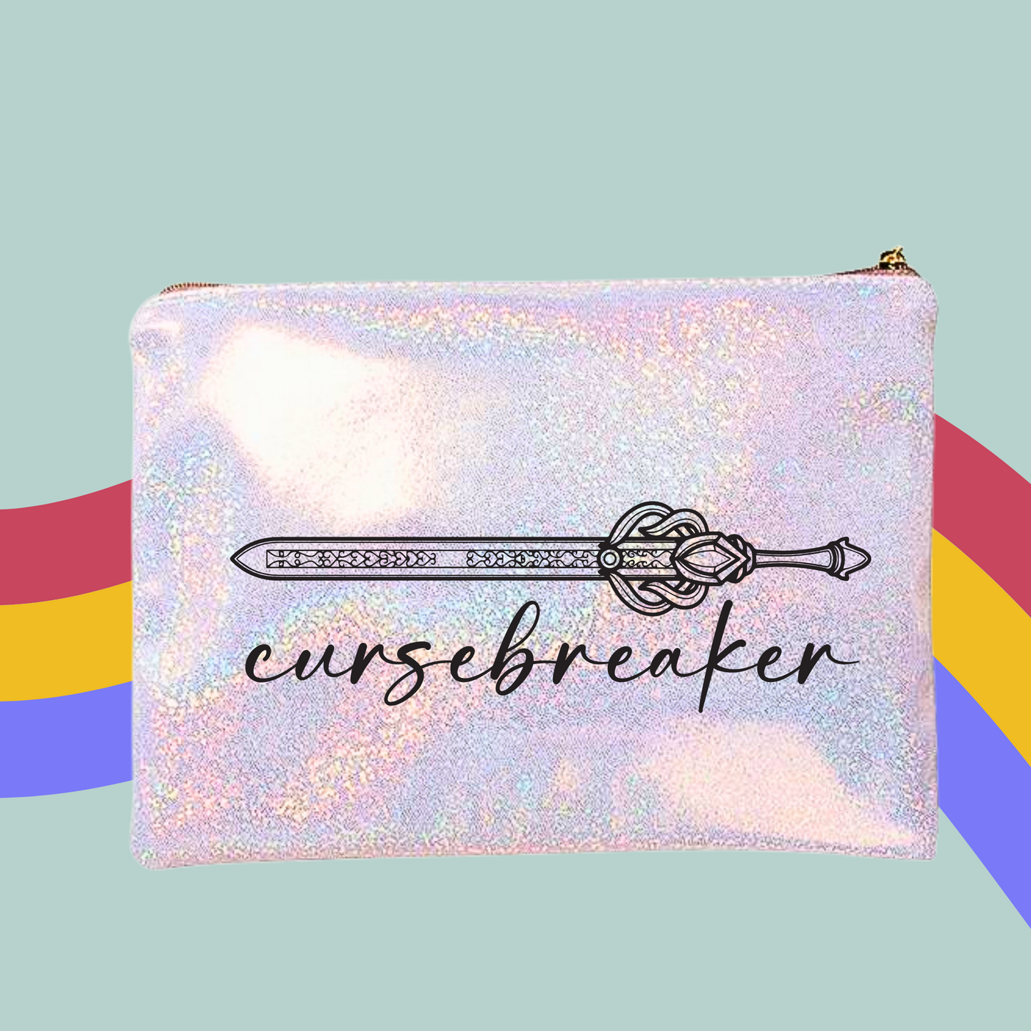 Cursebreaker Makeup Bag- A Court Of Thorns and Roses, Sarah J Maas Zip Case