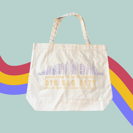 Someday I'll Be Living In A Big Old City Tote- Taylor Swift TV Shopping Bag