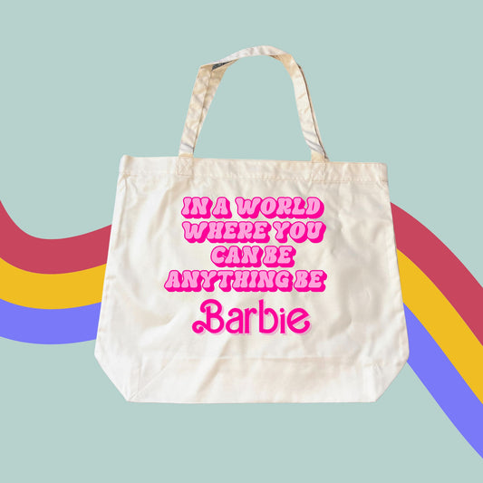 Be Barbie Tote- Barbie Shopping Bag