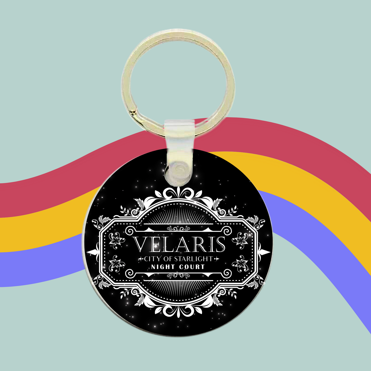 Velaris City of Starlight Keyring- A Court Of Thorns and Roses, Sarah J Maas Charm