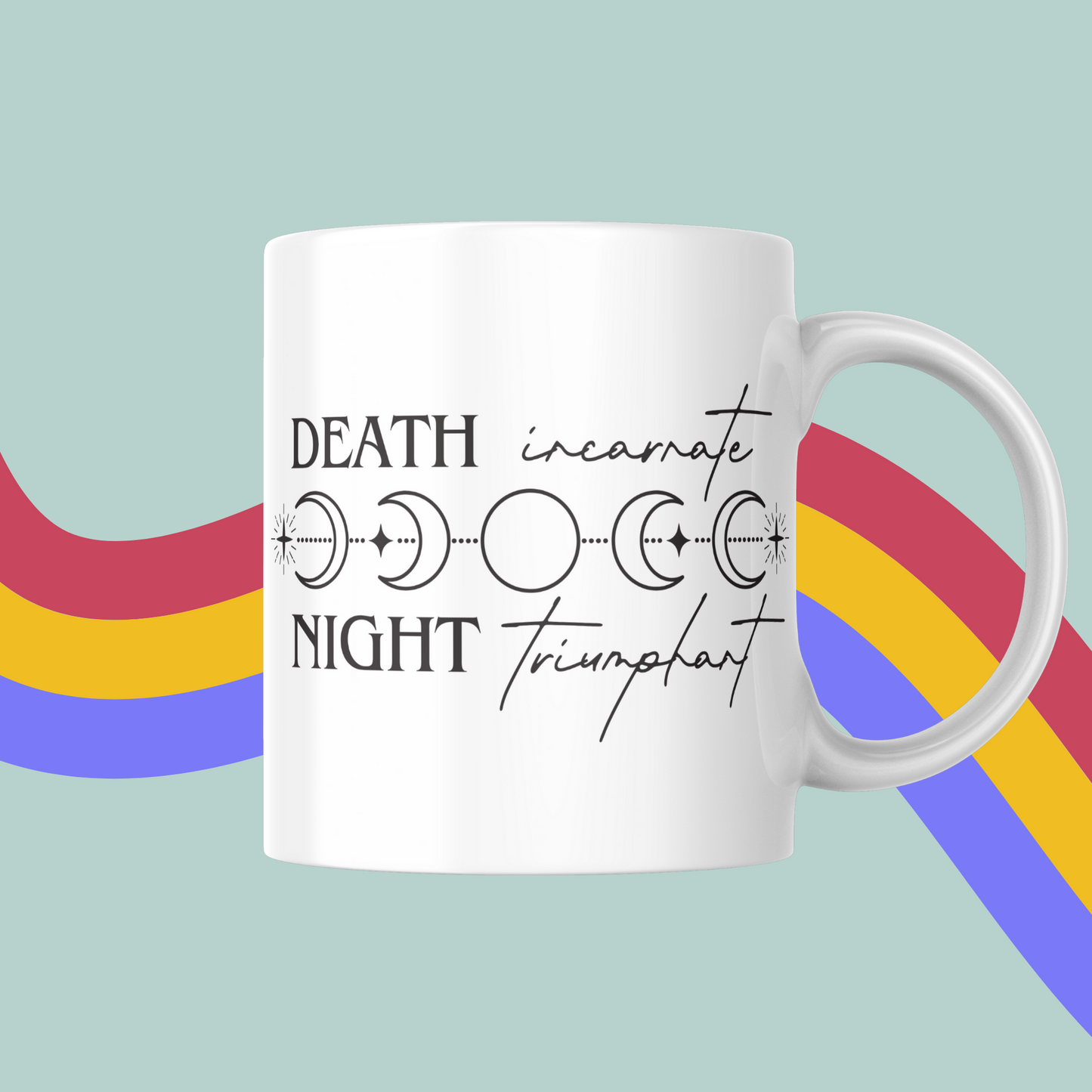 Nesta Death Incarnate Night Triumphant Mug- A Court Of Thorns  and Roses, Sarah J Maas Mug