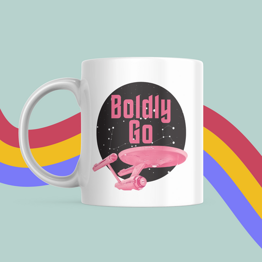 Boldly Go Mug- Star Trek TOS Mug