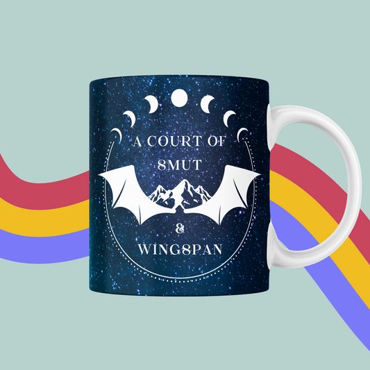 A Court Of Smut and Wingspan Mug- A Court Of Thorns and Roses, Sarah J Maas Mug