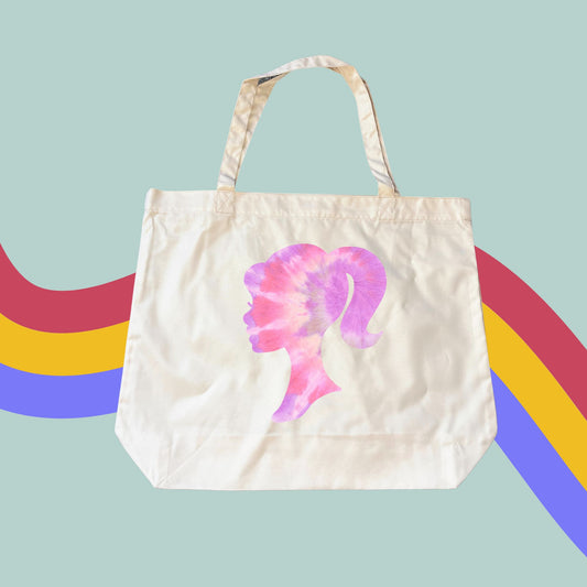 Barbie Tie-dye Print Tote- Barbie Shopping Bag