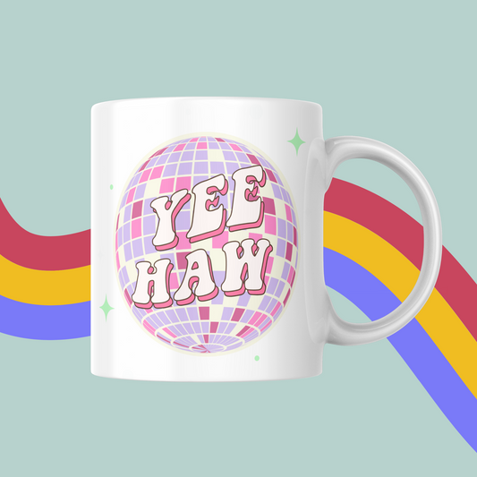 Yee Haw Disco Cowgirl Mug- Girly Mug