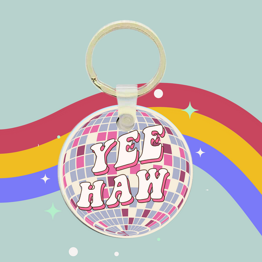 Yee Haw Disco Cowgirl Keyring- Girly Charm