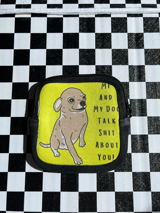 MISPRINT Me and My Dog Coin Purse- Funny Dog Lover Pouch 2