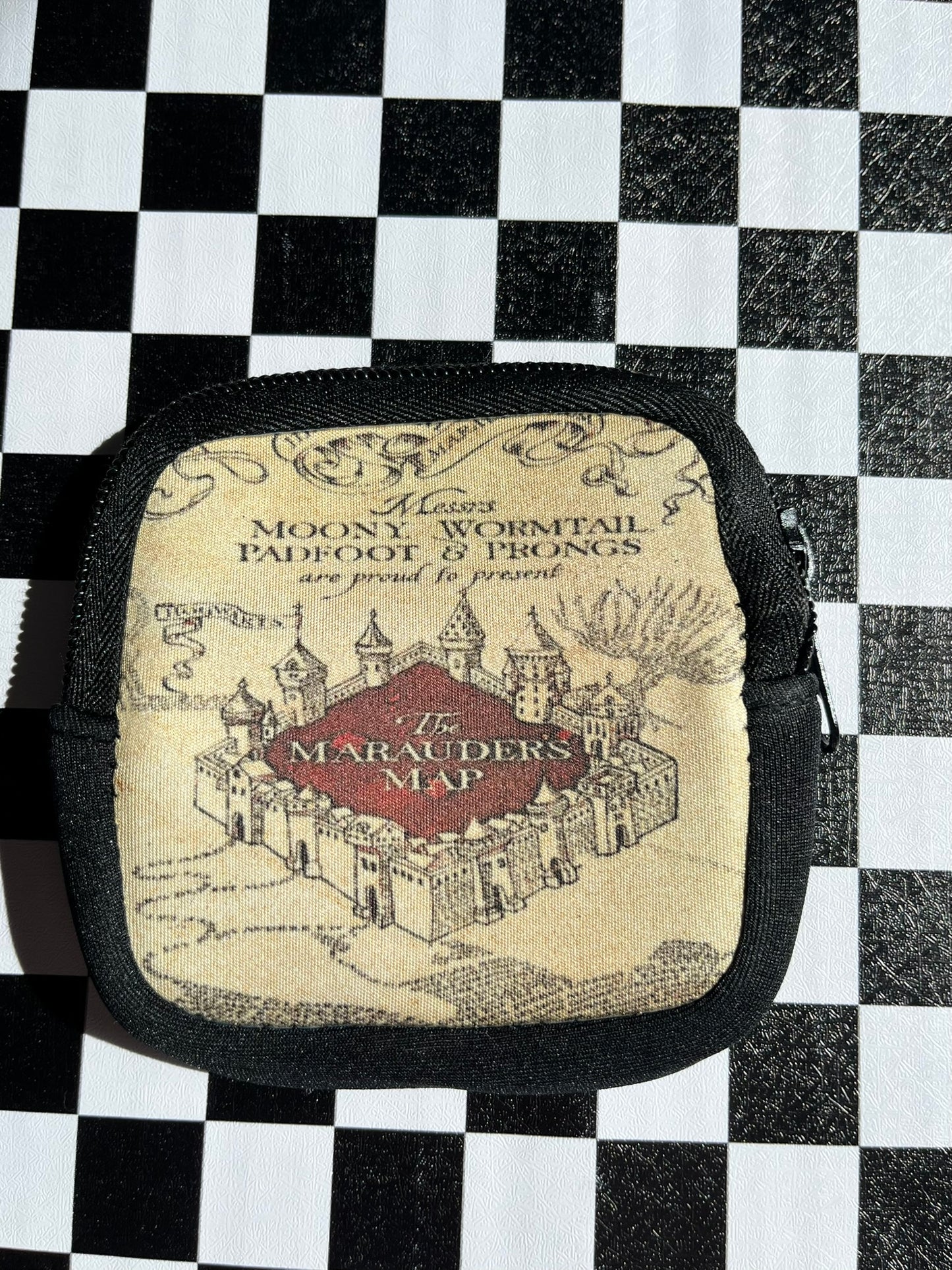 MISPRINT Marauders Map Coin Purse- Harry Potter Marauders Pouch