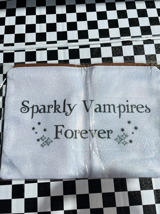 SAMPLE Sparkly Vampires Forever Make-Up Bag- Twilight Zip Case