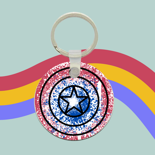 Caps Shield Keyring- Captain America Charm