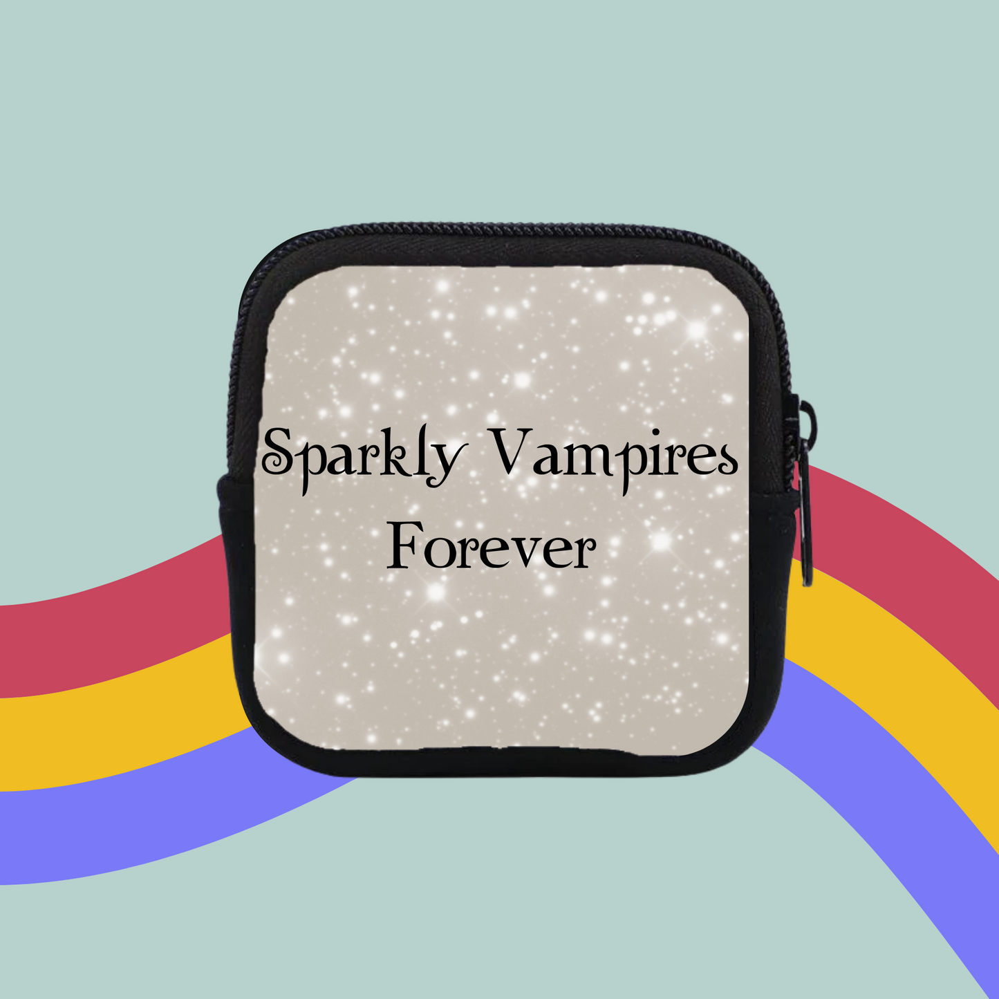 Sparkly Vampires Forever Coin Purse- Twilight Pouch