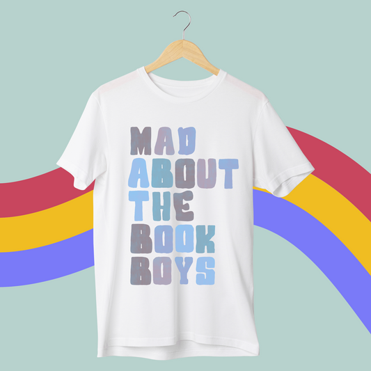 Mad About The Book Boys- Funny Book Lovers T-shirt