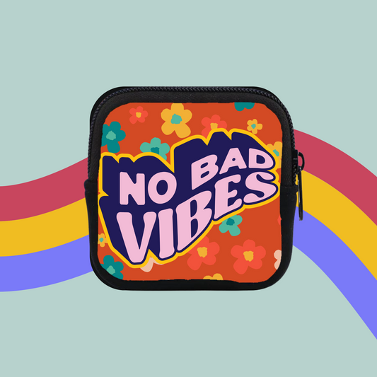 No Bad Vibes Coin Purse- Positivity Pouch