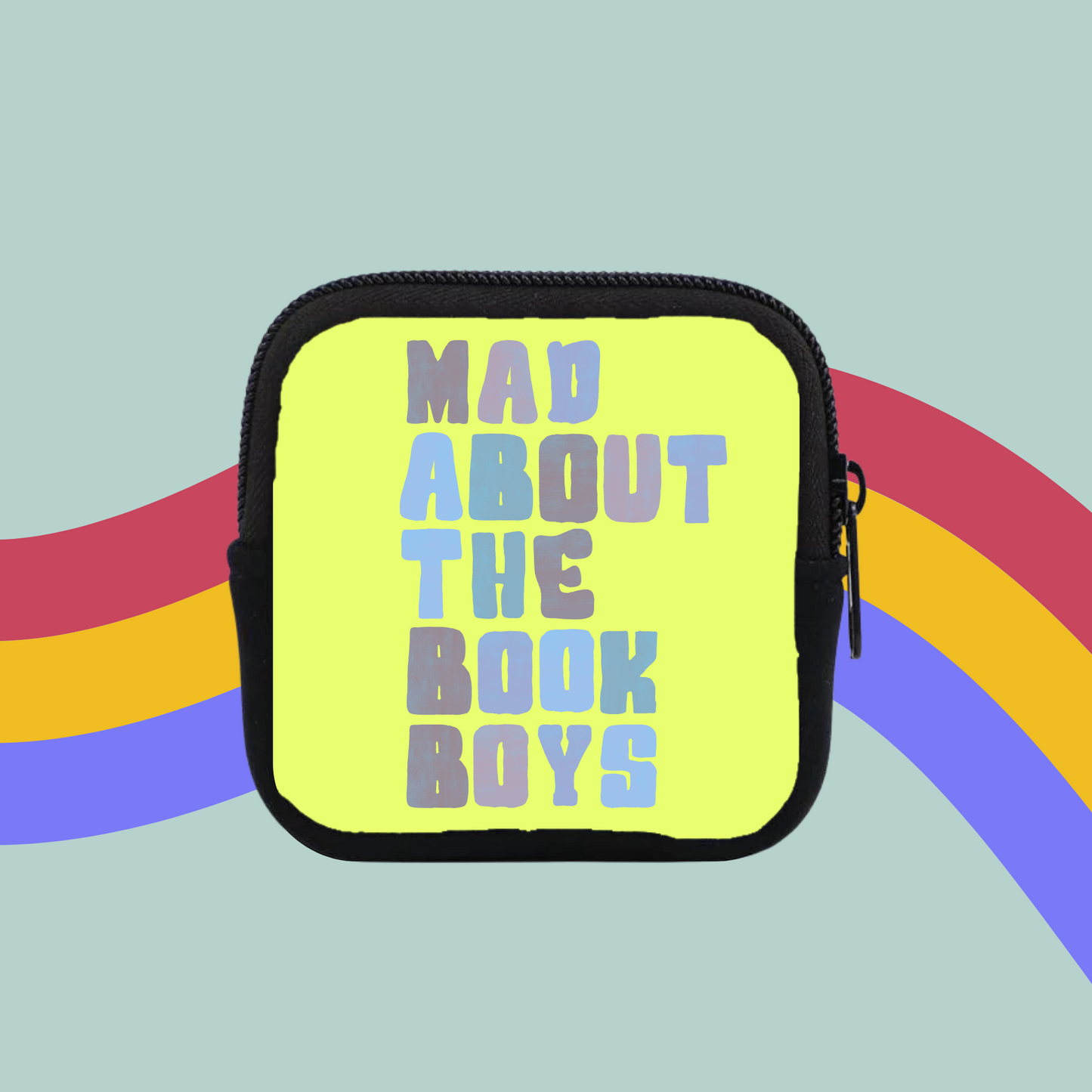 Mad About The Book Boys Coin Purse- Funny Book Lovers Pouch