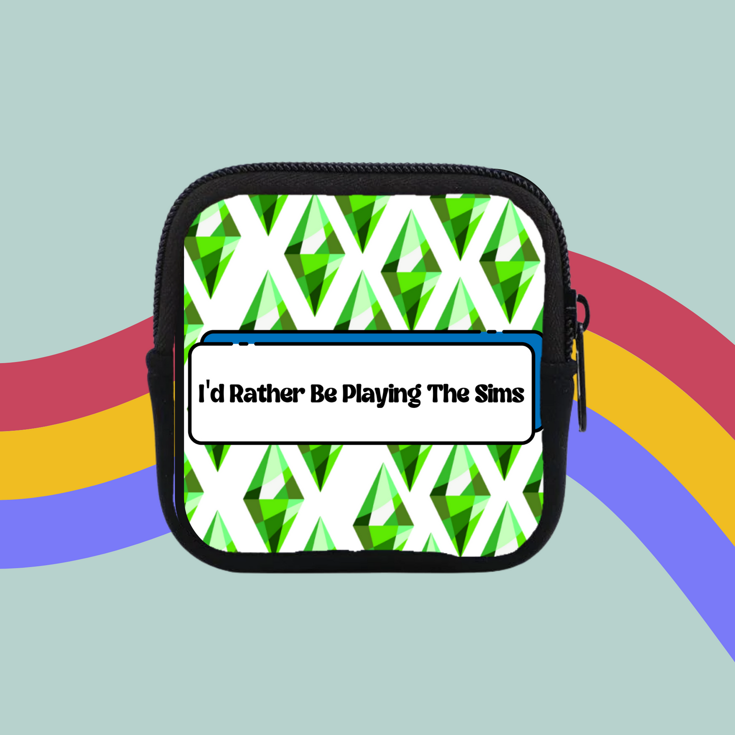 I’d Rather Be Playing The Sims Coin Purse- The Sims Pouch