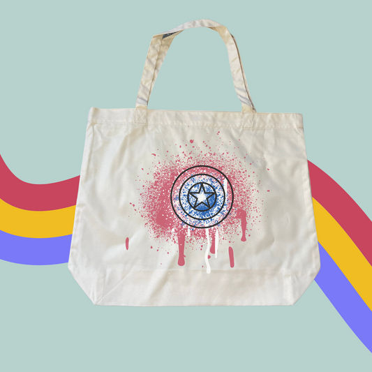 Caps Shield Tote- Captain America Shopping Bag