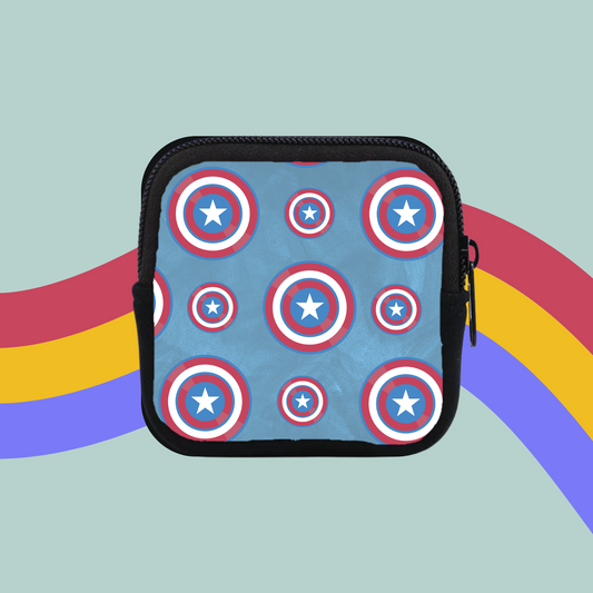 America's Shield Coin Purse- Captain America Marvel Pouch