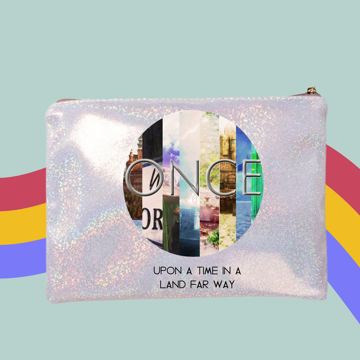 In A Land Far Away OUAT Make-Up Bag- Once Upon A Time Zip Case