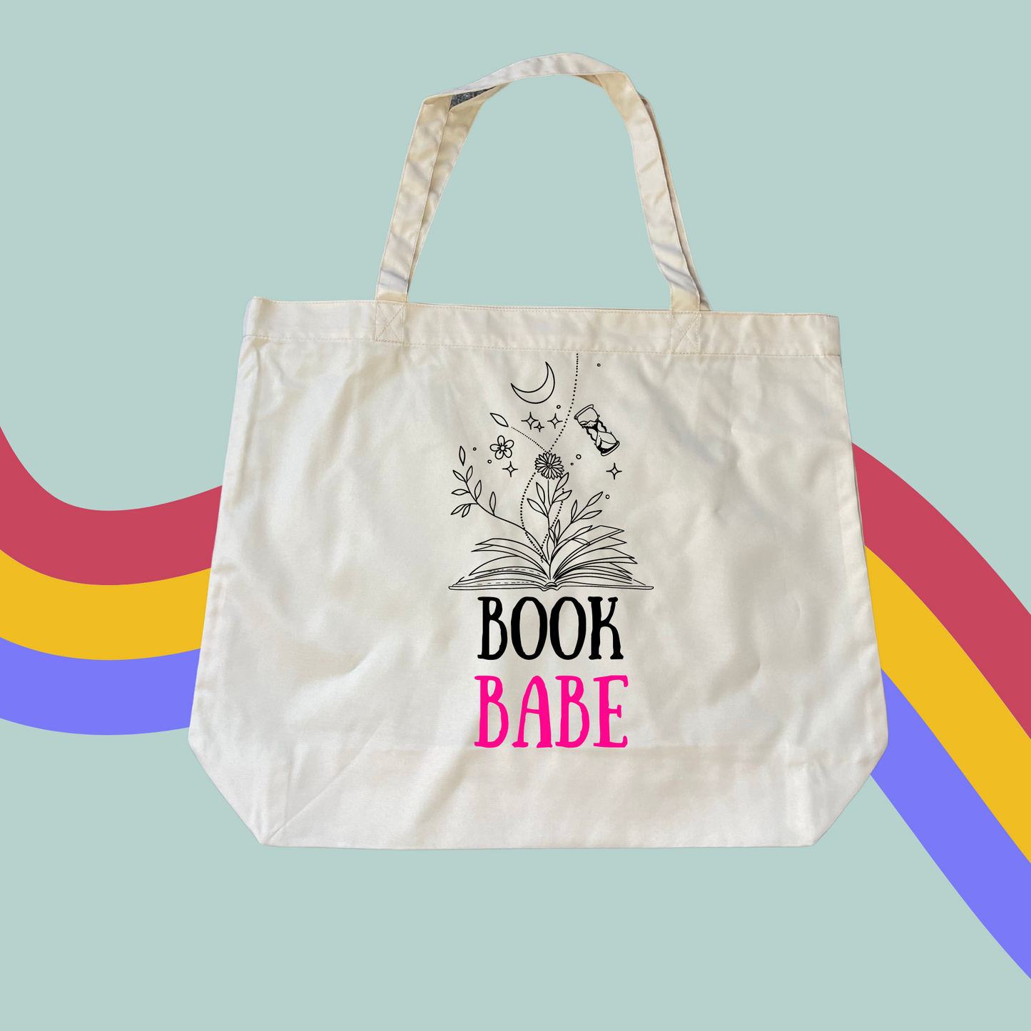 Book Babe Bookish Tote- Book Lover Shopping Bag