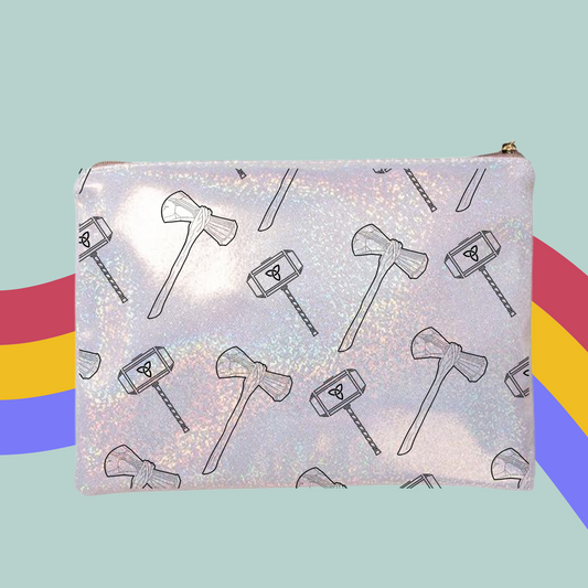 Mjolnir + Stormbreaker Make-Up Bag- Thor Marvel Zip Case