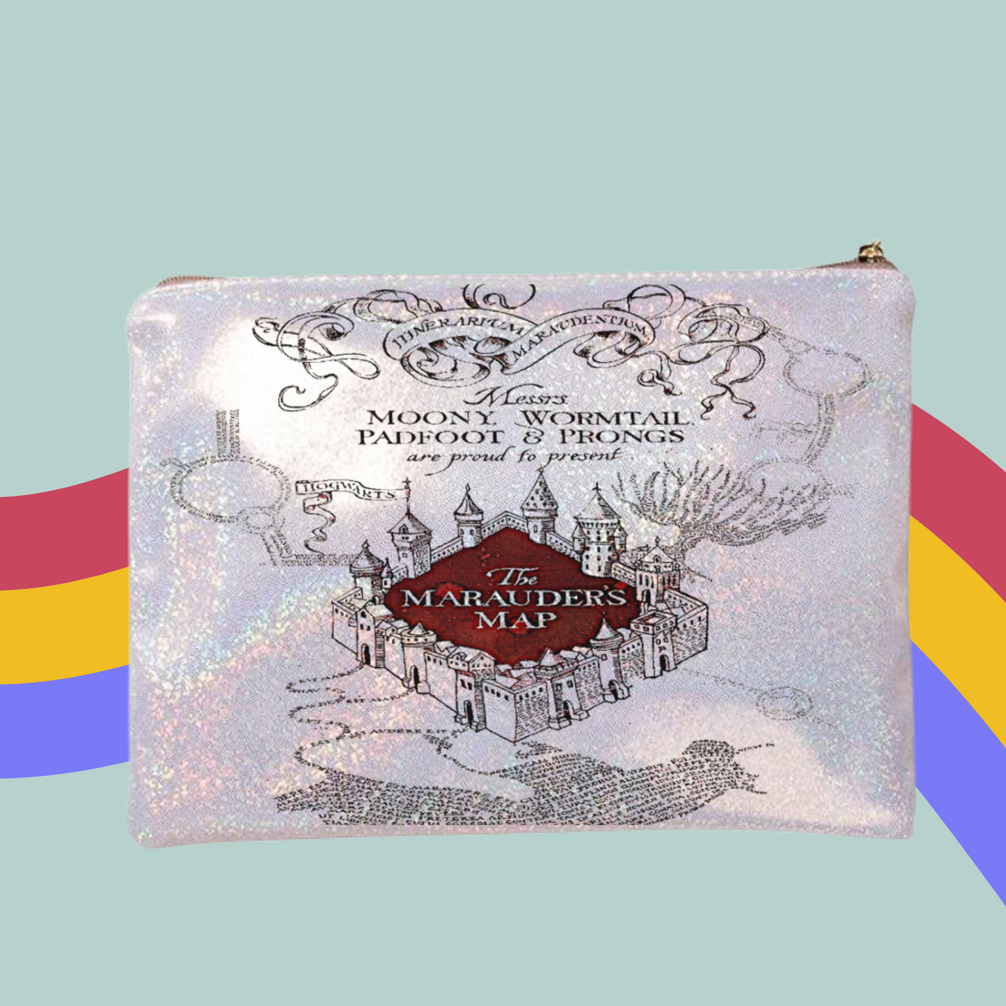 Marauders Map Make-Up Bag- Harry Potter Marauders Zip Case