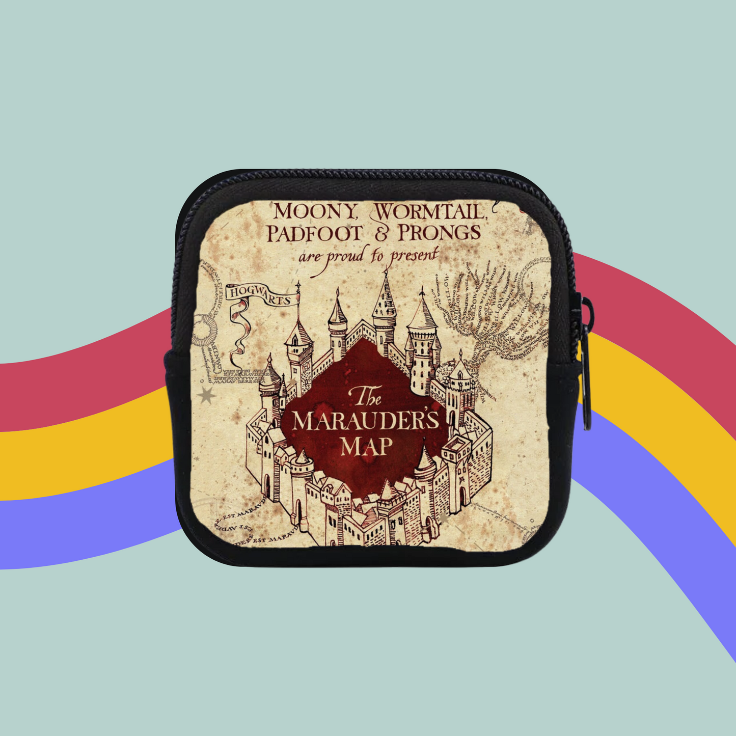 Marauders Map Coin Purse- Harry Potter Marauders Pouch