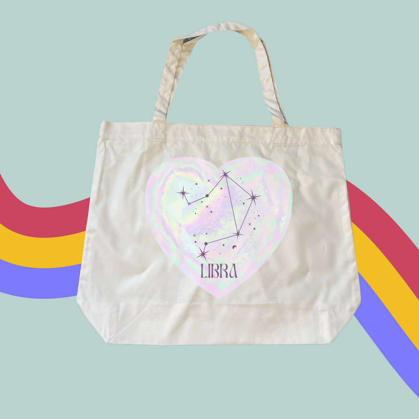 Opal Print Zodiac Tote- Star Signs Shopping Bag