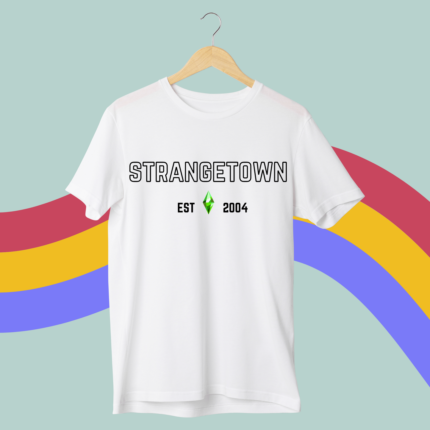 The Sims Varsity Tee- Sims Neighbourhood Inspired Varsity T-Shirt