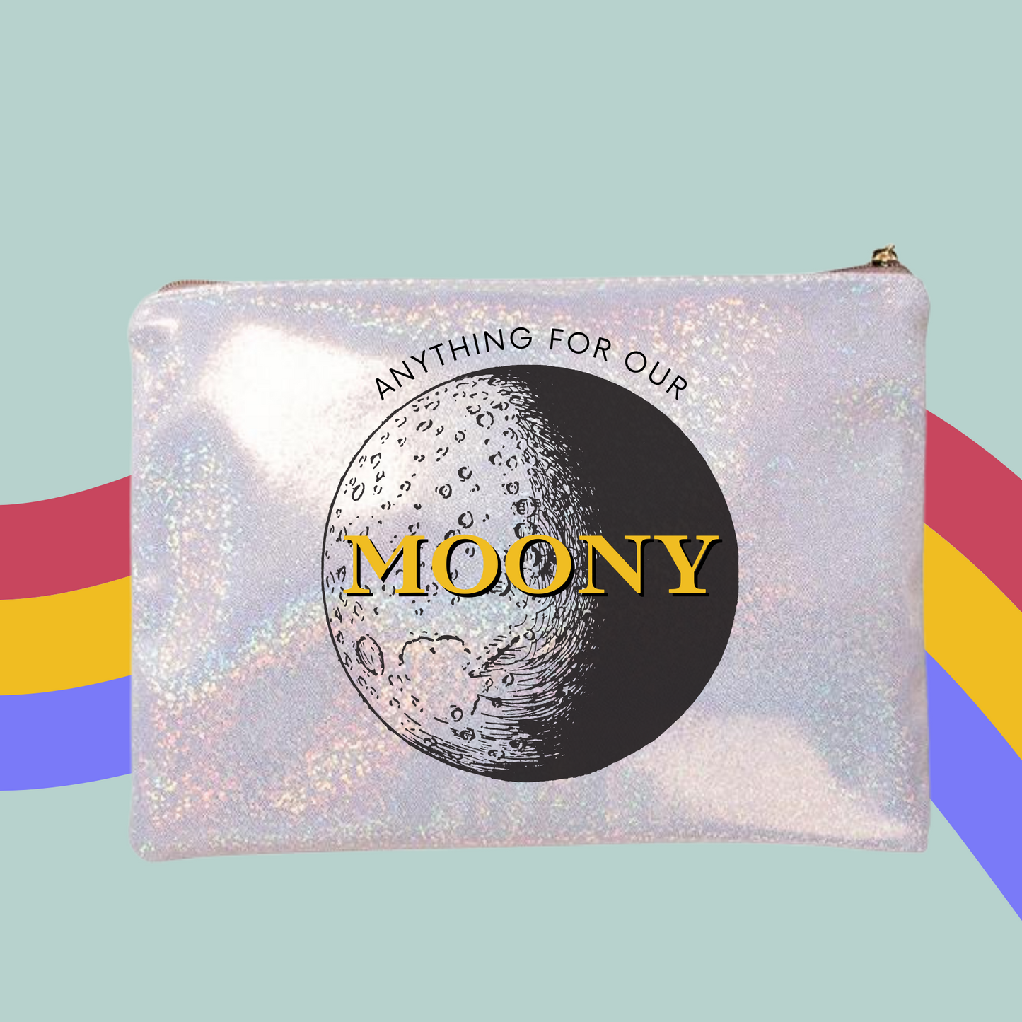 Anything For Our Moony ATYD Glitter Make-Up Bag- The Marauders Harry Potter Zip Case