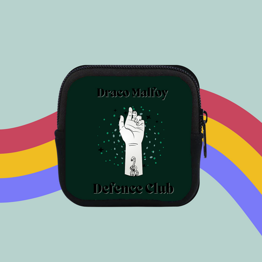 Draco Malfoy Defence Club Coin Purse- Harry Potter Slytherin Pouch