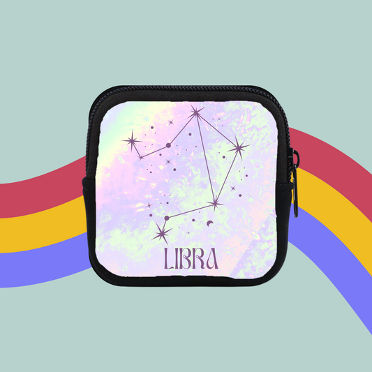 Opal Print Zodiac Coin Purse- Star Signs Pouch