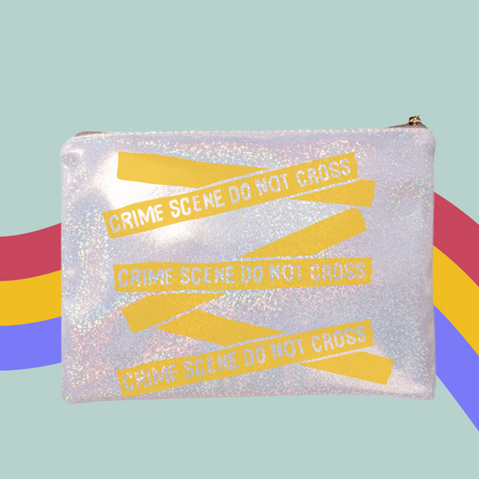 Crime Scene Make-Up Bag- True Crime Zip Case