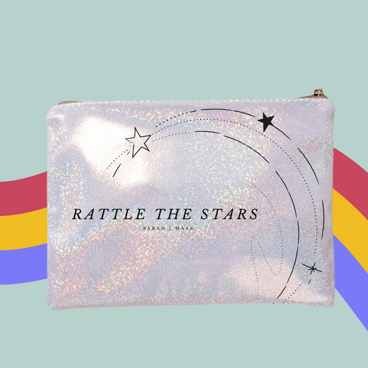 Rattle The Stars Glitter Make-Up Bag- Throne Of Glass, Sarah.J.Maas Zip Case