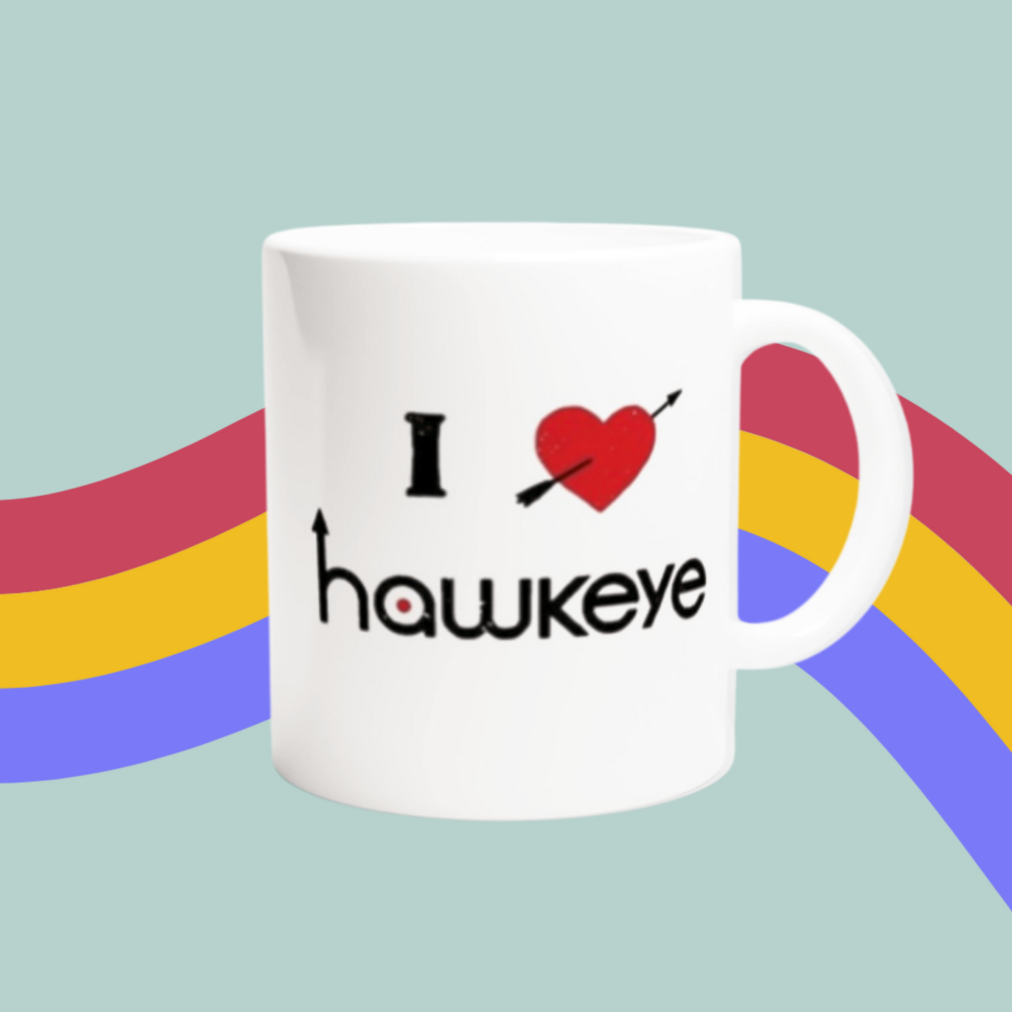 I Love Hawkeye Mug- Marvel Mug