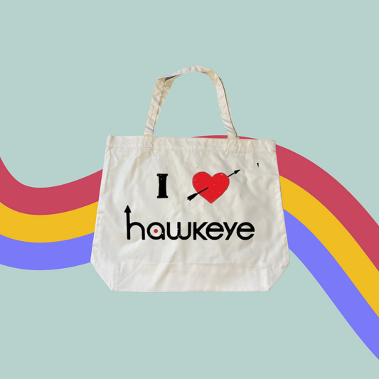 I Love Hawkeye Tote - Marvel Shopping Bag