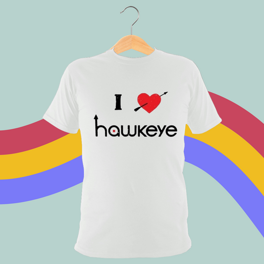 I Love Hawkeye Tee- Marvel T-Shirt