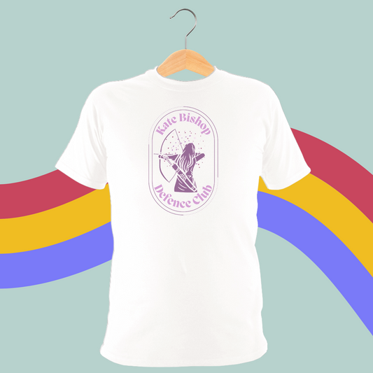 Kate Bishop Defence Club Tee- Marvel’s Hawkeye -Young Avengers T-Shirt